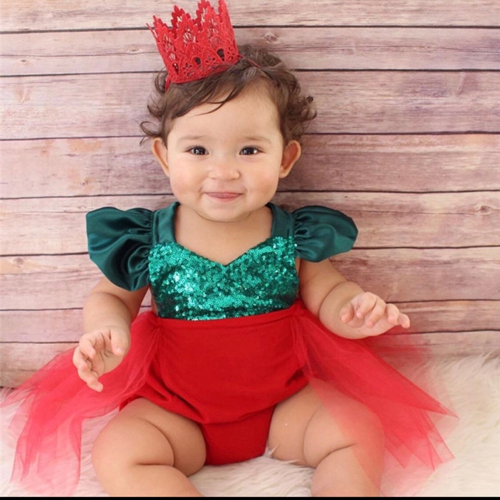 Baby holiday romper